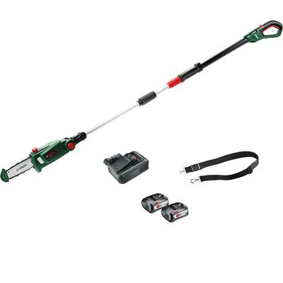 Bosch UNIVERSALCHAINPOLE P4A 18v Cordless Telescopic Pole Tree Pruner 200mm No Batteries No Battery Charger