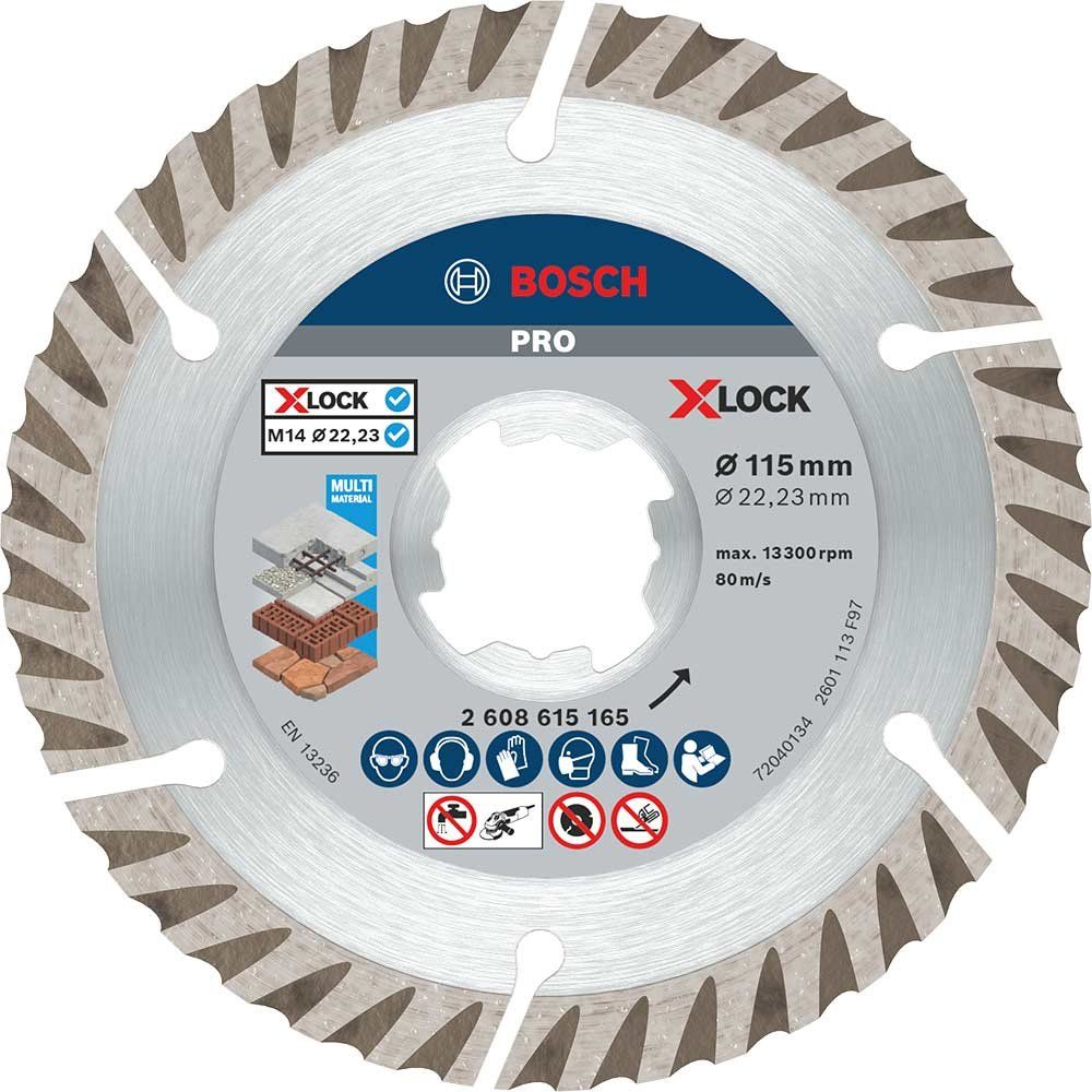 Bosch PRO X Lock All Purpose Universal Diamond Cutting Disc 115mm 1.6mm 22mm - Image 1