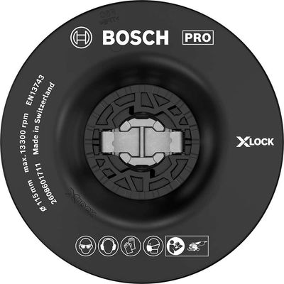 Bosch PRO X Lock Soft Backing Pad 115mm