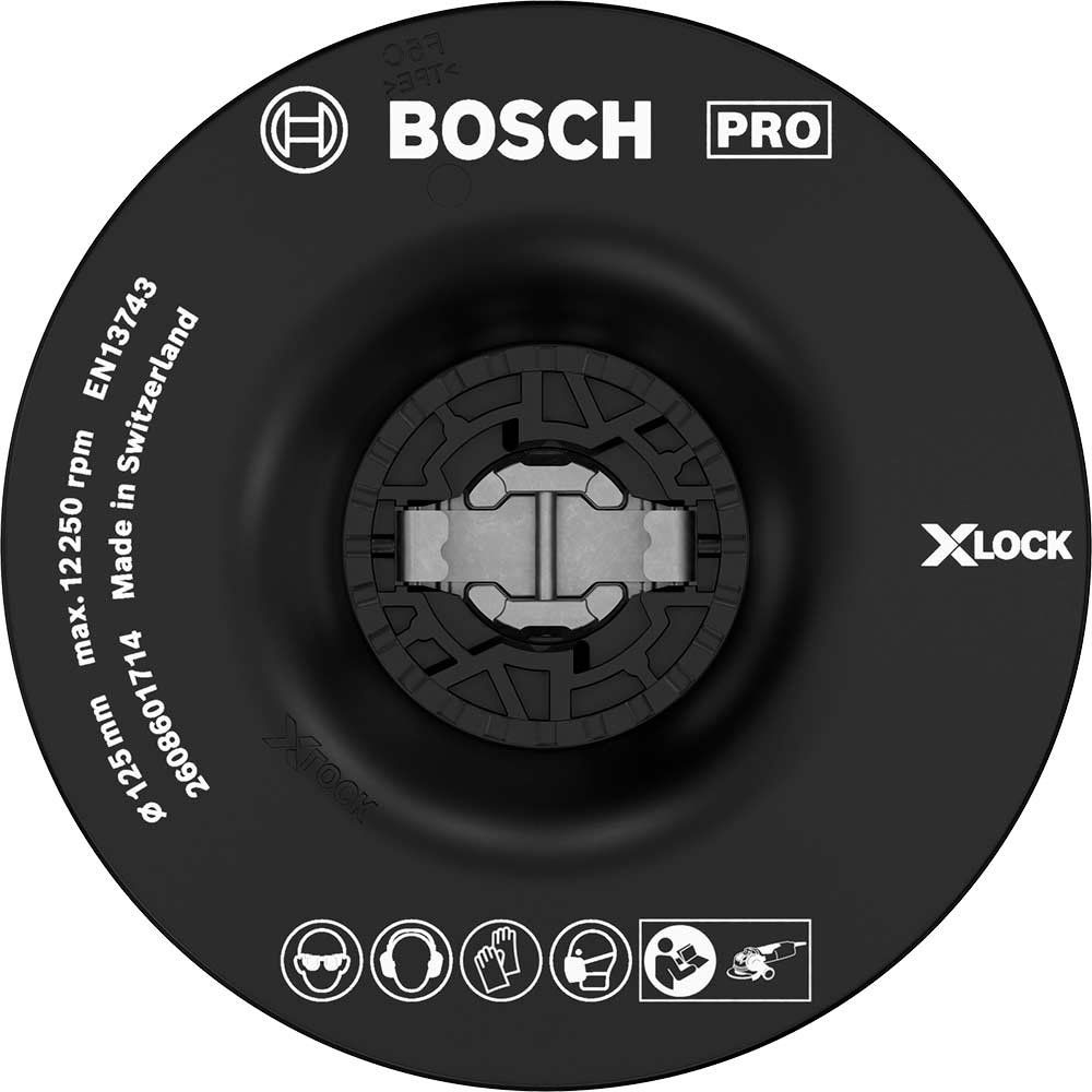 Bosch PRO X Lock Soft Backing Pad 125mm - Image 1