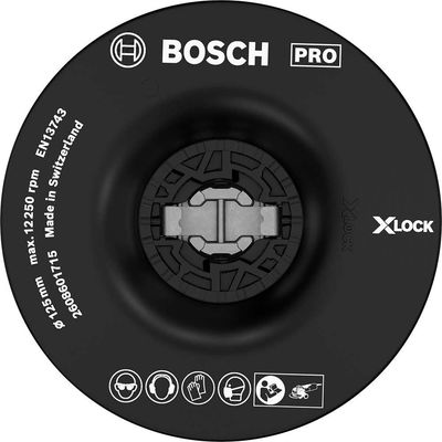 Bosch PRO X Lock Medium Backing Pad 125mm