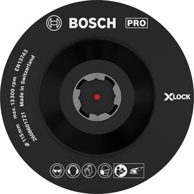 Bosch PRO X Lock Hook and Loop Backing Pad 115mm