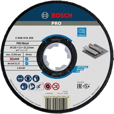 Bosch PRO X Lock Metal Cutting Disc 125mm 2.5mm 22mm