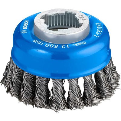 Bosch PRO X Lock Steel Wire Cup Brush 0.5mm 75mm X-Lock