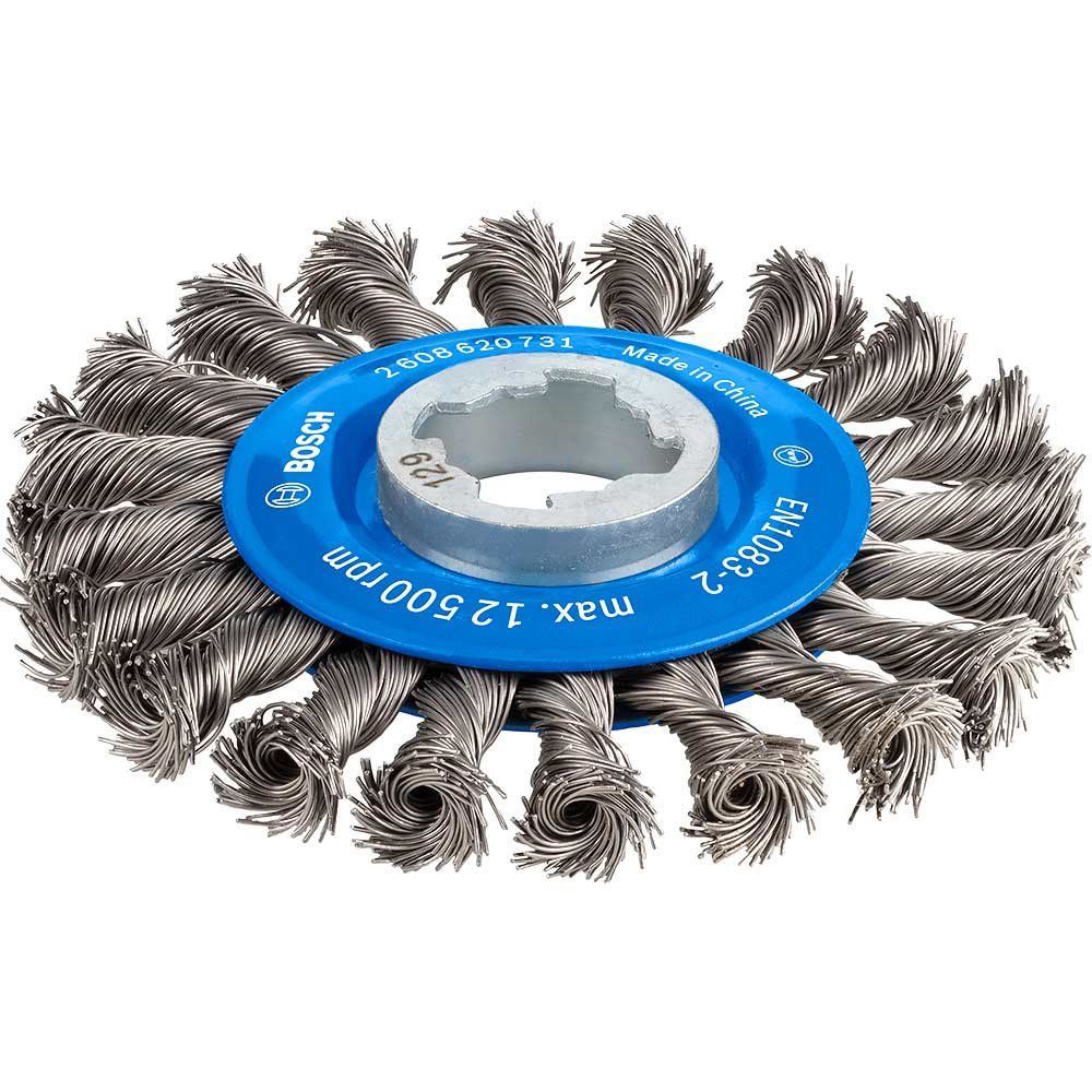 Bosch PRO X Lock Knotted Wire Wheel 115mm X-Lock - Image 1