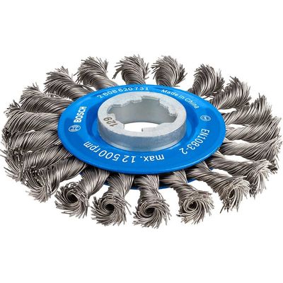 Bosch PRO X Lock Knotted Wire Wheel 115mm X-Lock