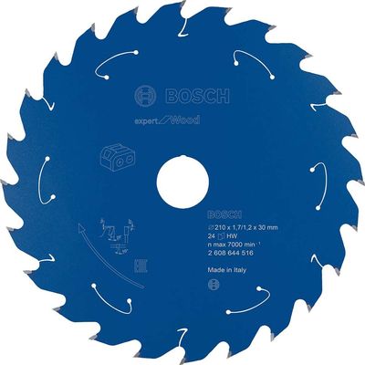 Bosch EXPERT Wood Cutting Table Saw Blade 210mm 24T 30mm