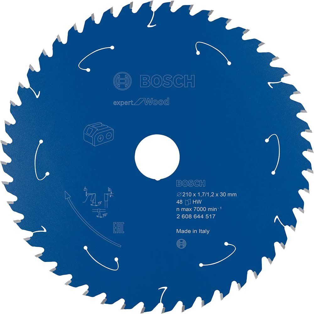 Bosch EXPERT Wood Cutting Table Saw Blade 210mm 48T 30mm - Image 1