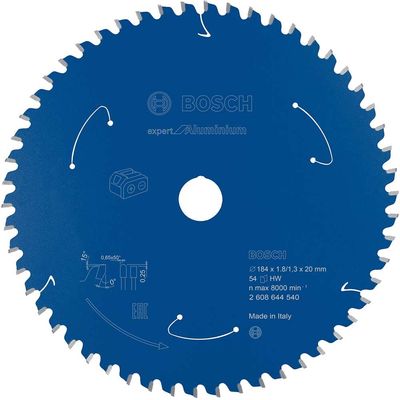 Bosch EXPERT Cordless Circular Saw Blade for Aluminium 184mm 54T 20mm