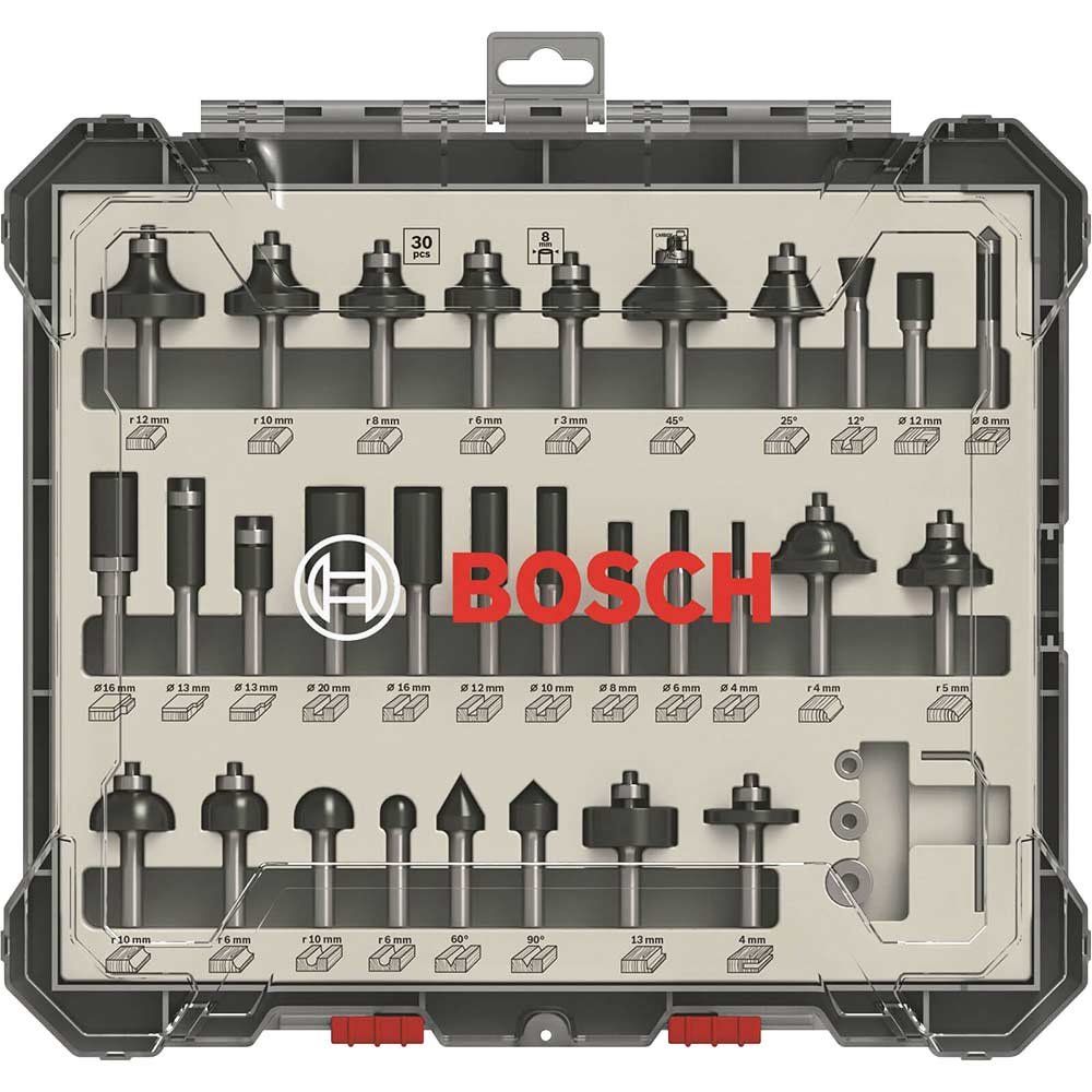 Bosch PRO 30 Piece 1/4" Router Bit Set - Image 1