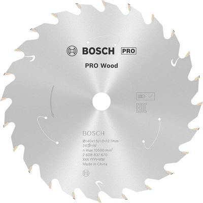 Bosch PRO Cordless Wood Cutting Circular Saw Blade 140mm 24T 12.7mm