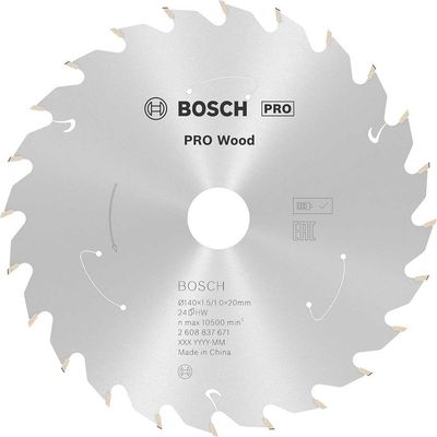 Bosch PRO Cordless Wood Cutting Circular Saw Blade 140mm 24T 20mm