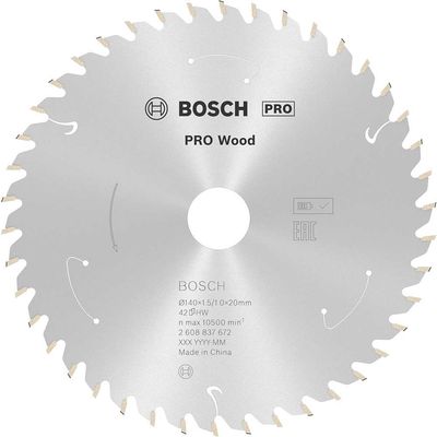 Bosch PRO Cordless Wood Cutting Circular Saw Blade 140mm 42T 20mm