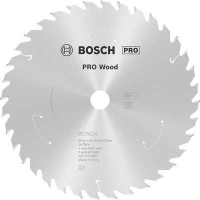 Bosch PRO Cordless Wood Cutting Circular Saw Blade 165mm 36T 15.875mm