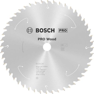Bosch PRO Cordless Wood Cutting Circular Saw Blade 184mm 48T 16mm