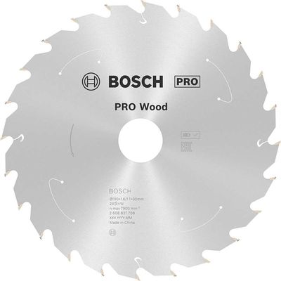 Bosch PRO Cordless Wood Cutting Circular Saw Blade 190mm 24T 30mm