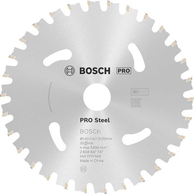 Bosch PRO Cordless Circular Saw Blade for Steel 140mm 30T 20mm