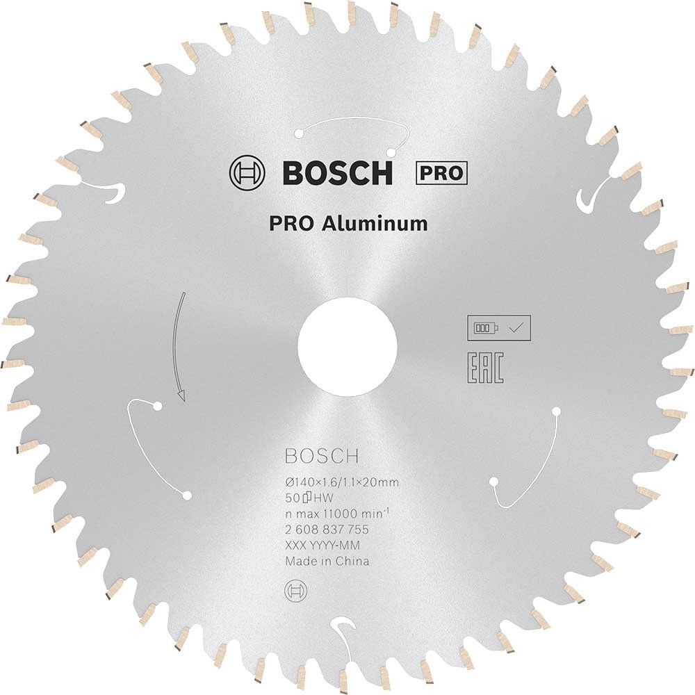 Bosch PRO Cordless Circular Saw Blade for Aluminium 140mm 50T 20mm - Image 1