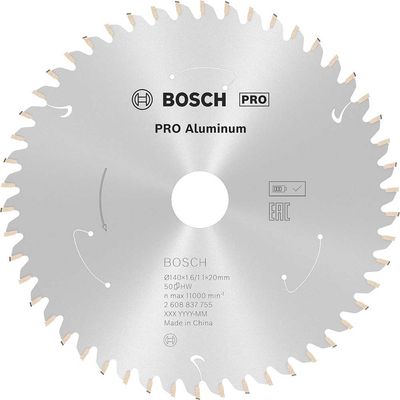 Bosch PRO Cordless Circular Saw Blade for Aluminium 140mm 50T 20mm