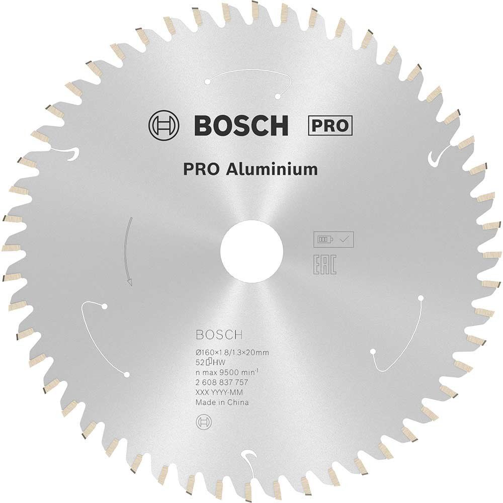 Bosch PRO Cordless Circular Saw Blade for Aluminium 160mm 52T 20mm - Image 1