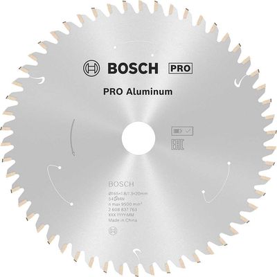 Bosch PRO Cordless Circular Saw Blade for Aluminium 165mm 54T 20mm