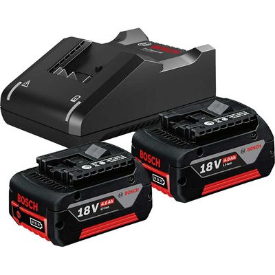 Bosch Genuine PRO 18v Cordless CoolPack Li-ion Battery 4ah and Charger 4ah