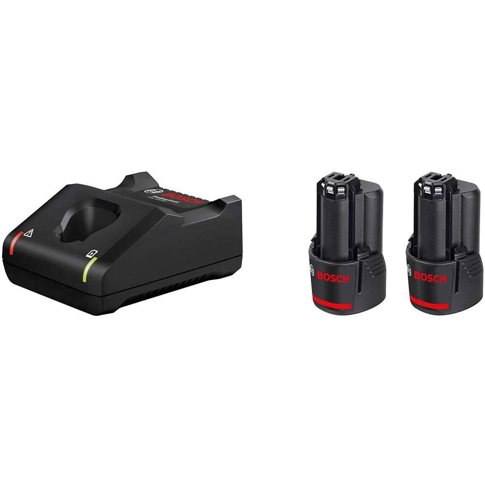 Bosch Genuine PRO 12v Cordless Li-ion Battery 2ah and Charger Set 2ah - Image 1