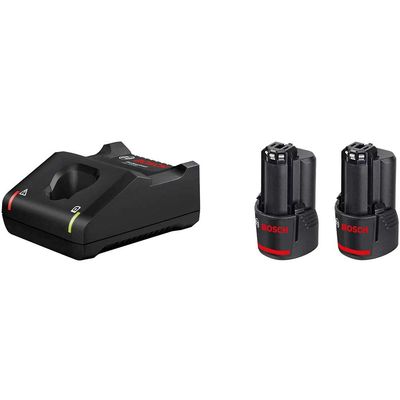 Bosch Genuine PRO 12v Cordless Li-ion Battery 2ah and Charger Set 2ah