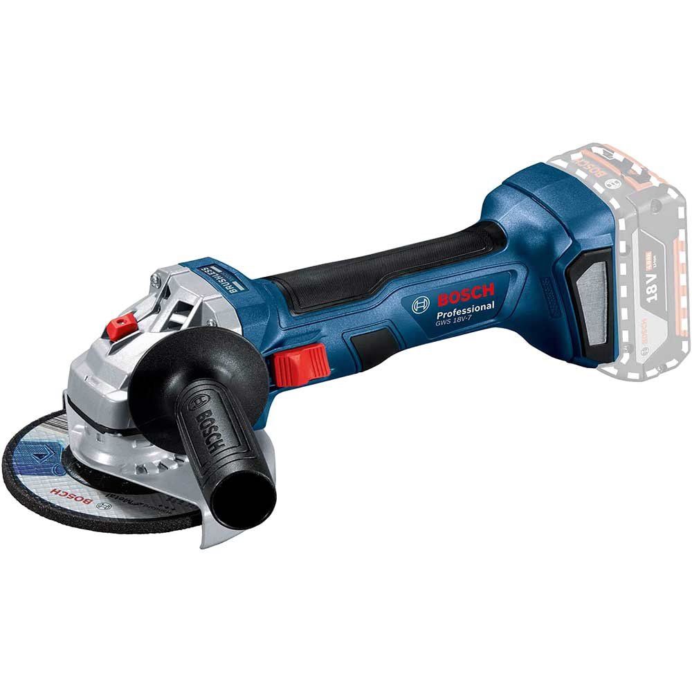 Bosch GWS 18V-7 125 18v Cordless Brushless Angle Grinder 125mm No Batteries No Battery Charger No Case - Image 1