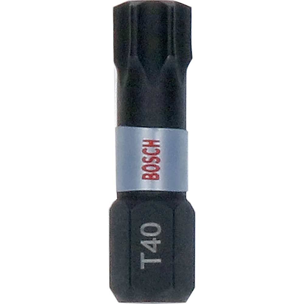 Bosch PRO Impact Control Torsion Torx Screwdriver Bits T40 25mm Pack of 25 - Image 1