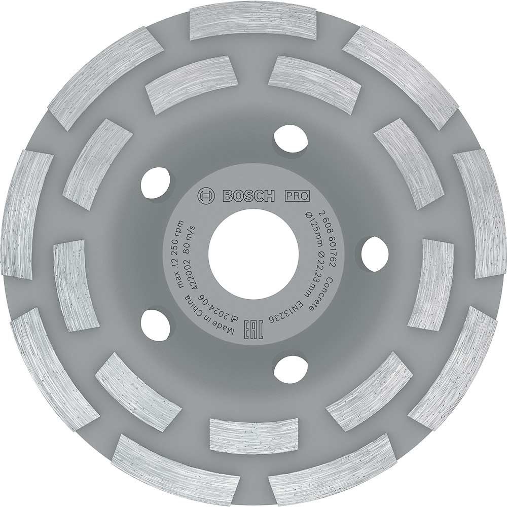 Bosch PRO Long Life Diamond Grinding Head for Concrete 125mm 125mm - Image 1