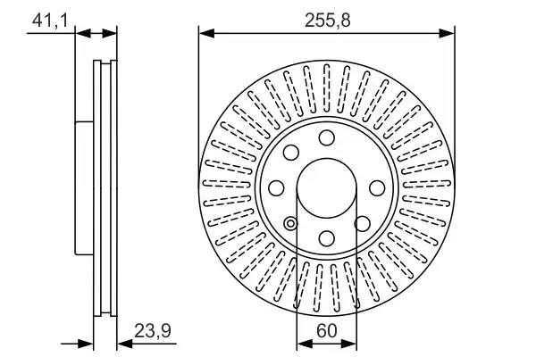 Bosch Front Disc Vauxhall Astra Astravan | 0986 479 R76 | Euro Car Parts - Image 1