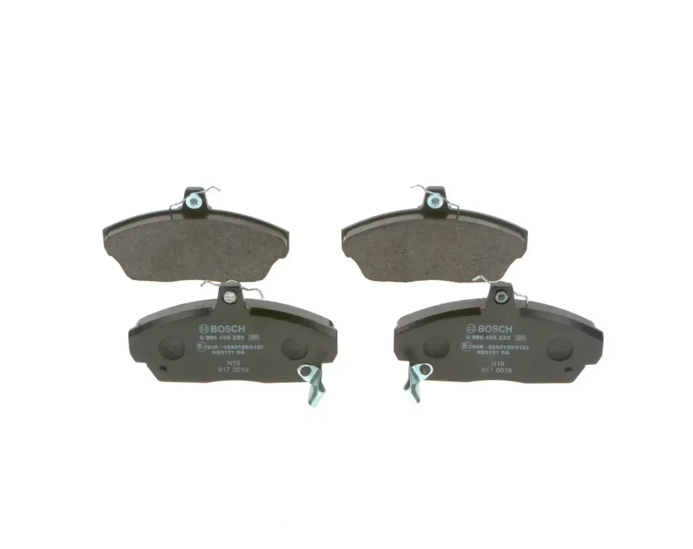 Bosch Front Brake Pads Honda Concerto (89-) Civic (94-) *70Mm High* | 0986 495 233 | Euro Car Parts - Image 1
