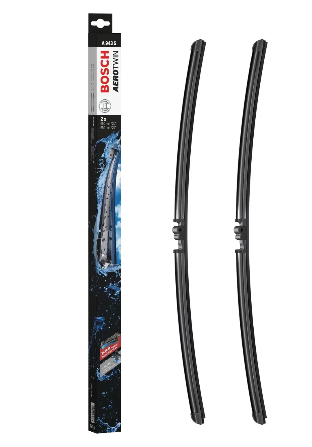 A943S (Bosch) Flat Blade Set > 650/650Mm | 3397 118 943 | Euro Car Parts - Image 1
