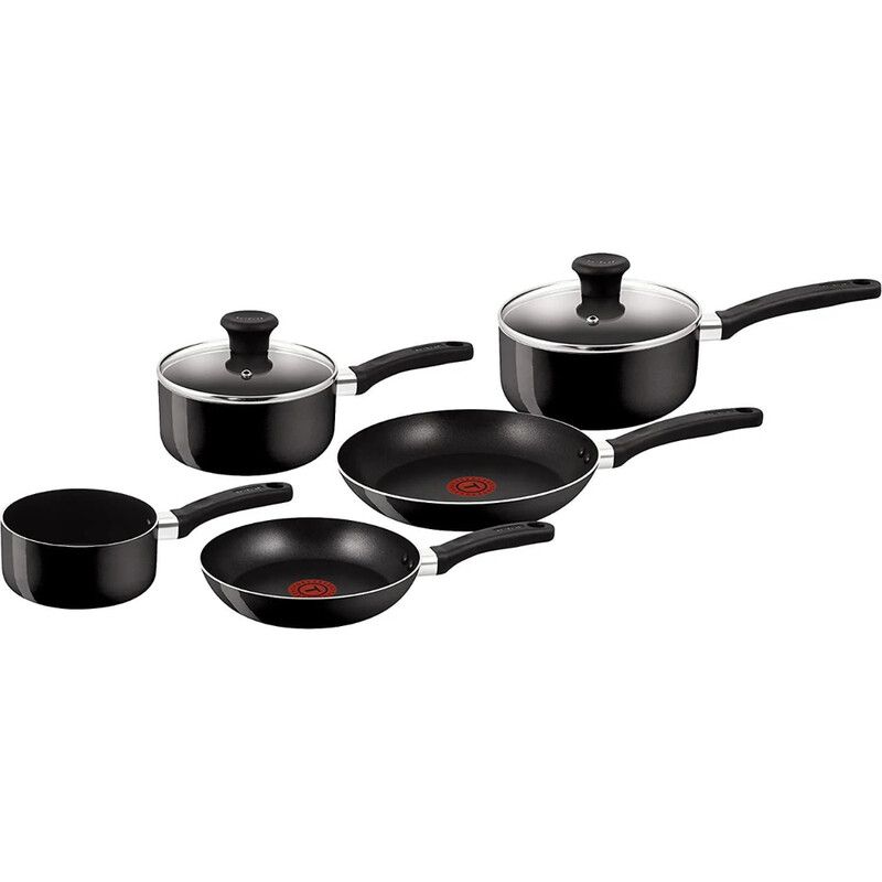 Delight 5 Piece Set with Lids - Black - Image 1