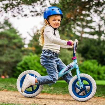 "Huffy Disney Frozen 12" Balance Bike" - Blue,pink,white - Thumbnail 2