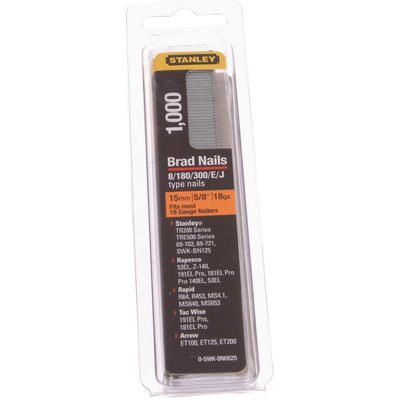 Stanley 18 Gauge Brad Nails