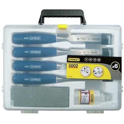 Stanley 6 piece Chisel Set 5002 series - in plastic case - Image 1