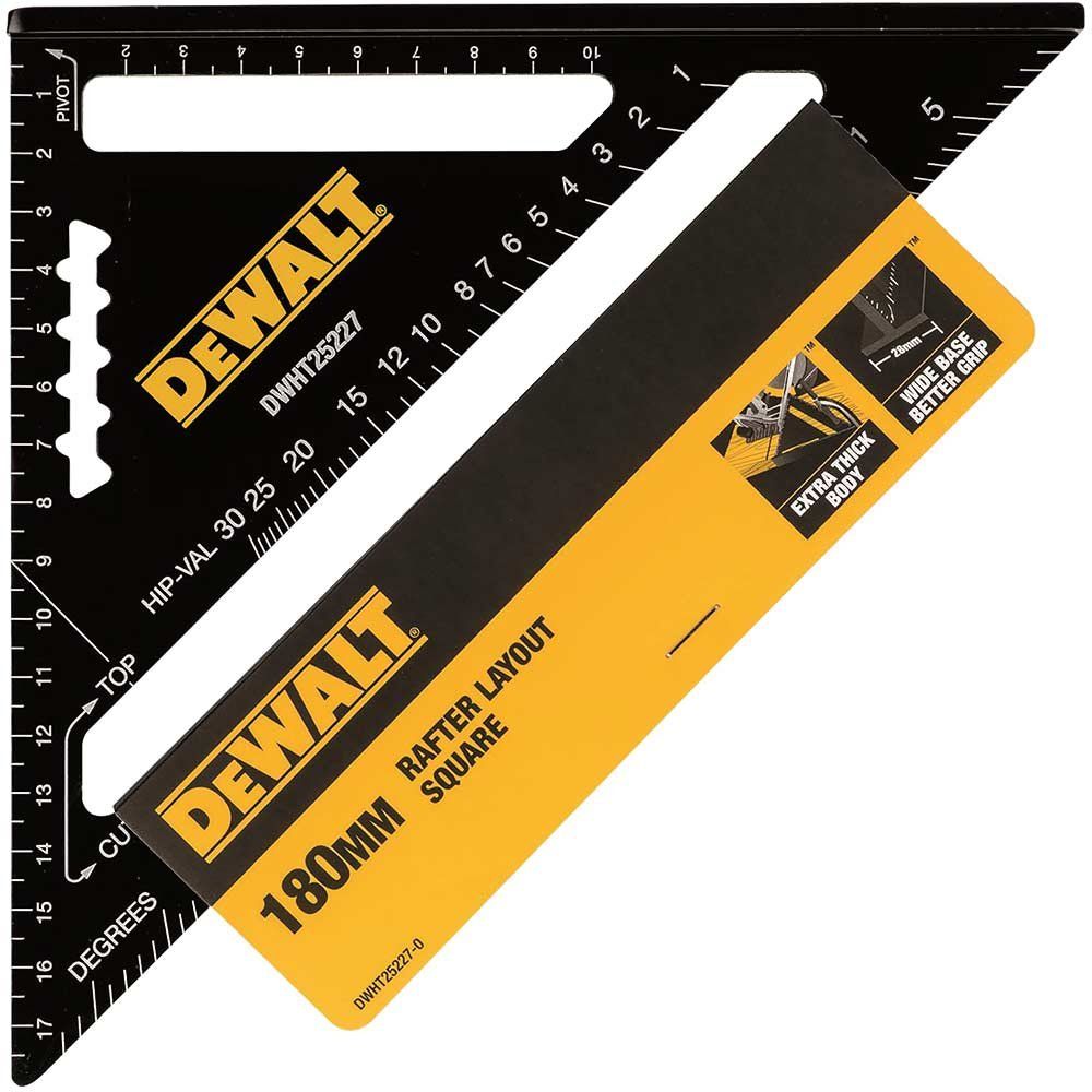 DeWalt Aluminium Quick Square Metric 180mm - Image 1