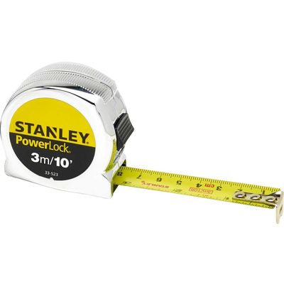 Stanley Classic Powerlock Tape Measure Imperial & Metric 10ft / 3m 19mm
