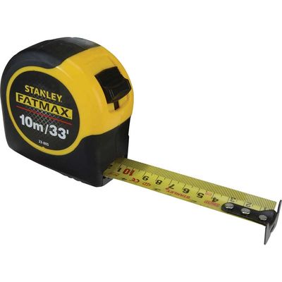 Stanley 0-33-805 Fatmax Metric Tape Measure With Blade Armor 10M