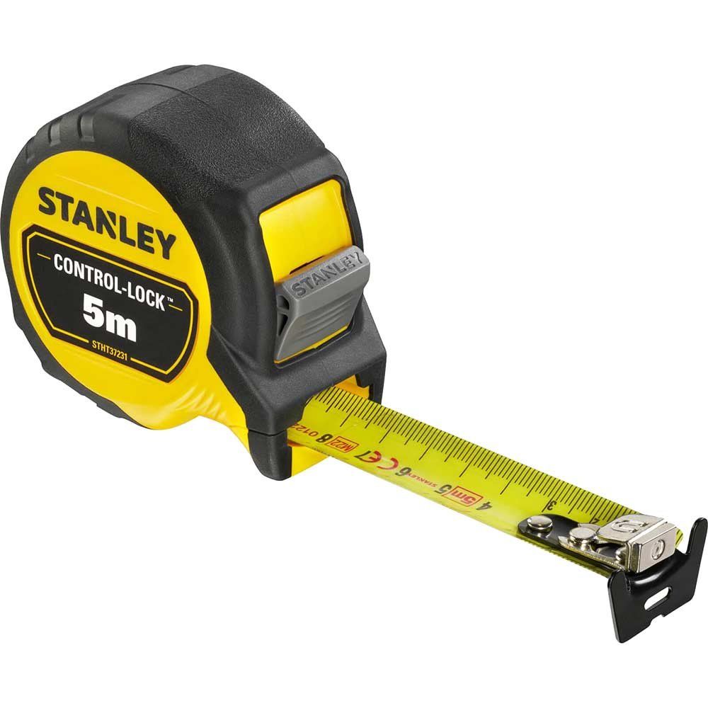 Stanley Control Lock Pocket Tape Measure Metric Metric 5m 25mm - Image 1