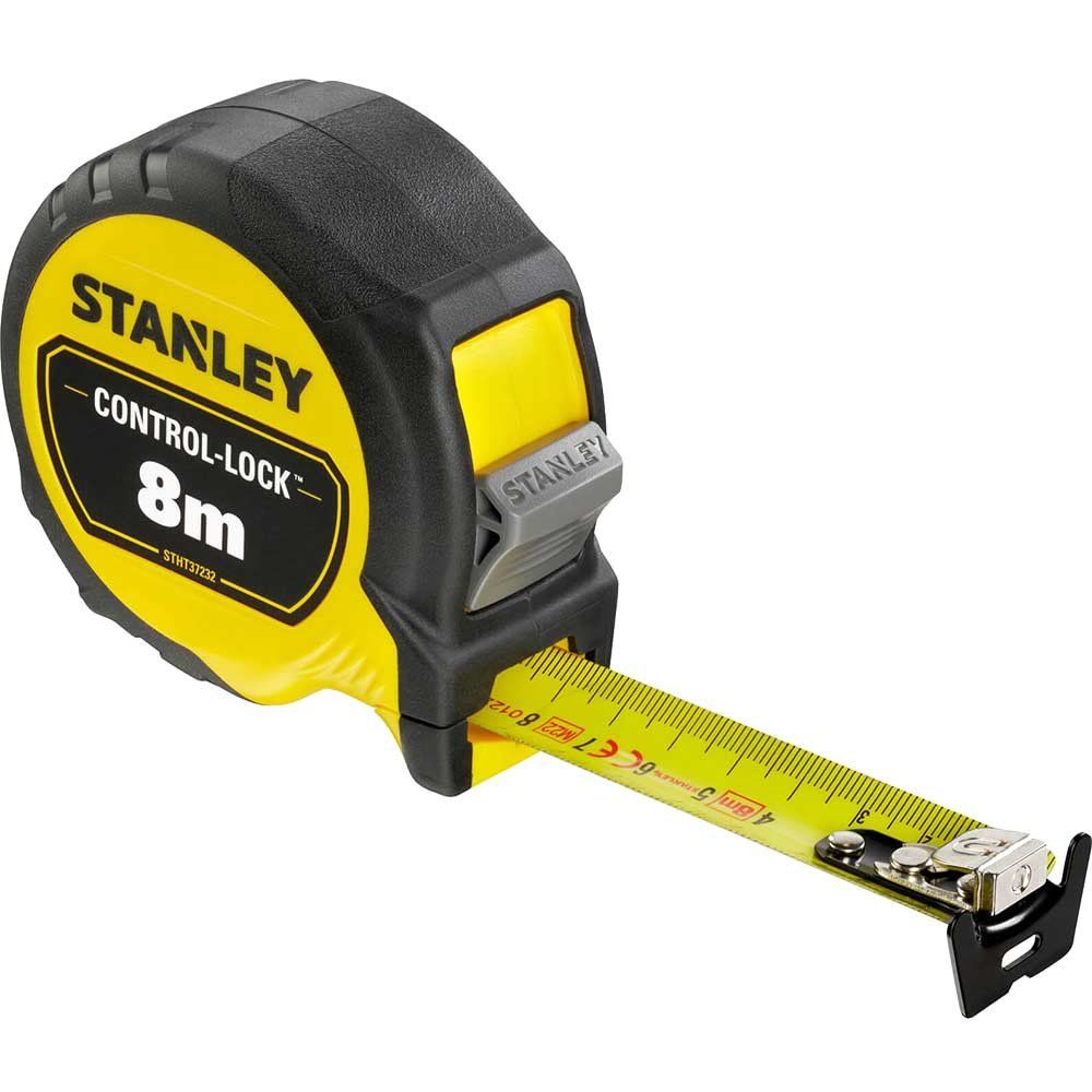 Stanley Control Lock Pocket Tape Measure Metric Metric 8m 25mm - Image 1