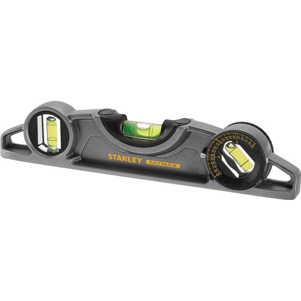 Stanley 250Mm / 10in Fatmax Xtreme Torpedo Level 3 Vials (0-43-609) - Image 1