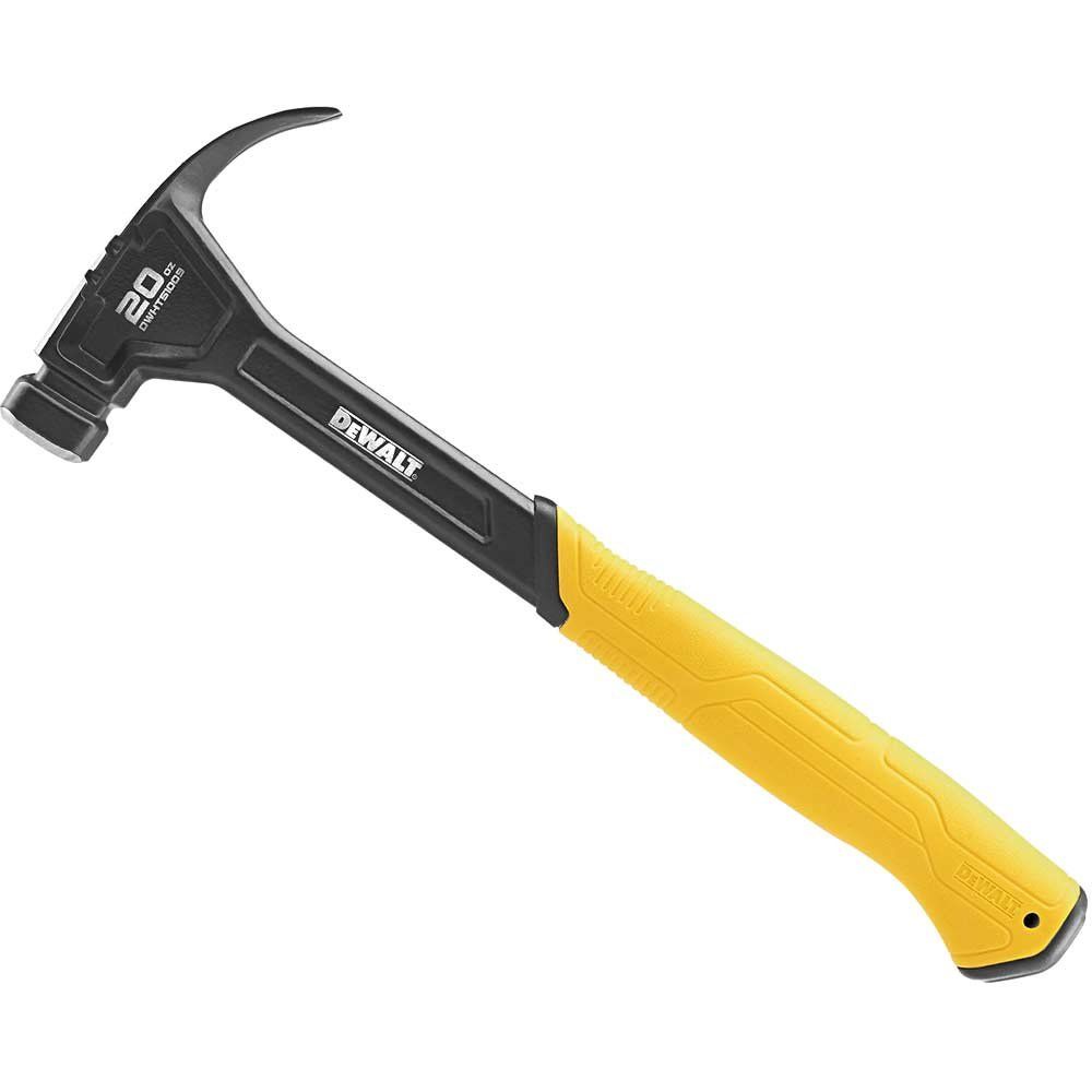 DeWalt Smooth Face Curved Claw Hammer 560g - Image 1