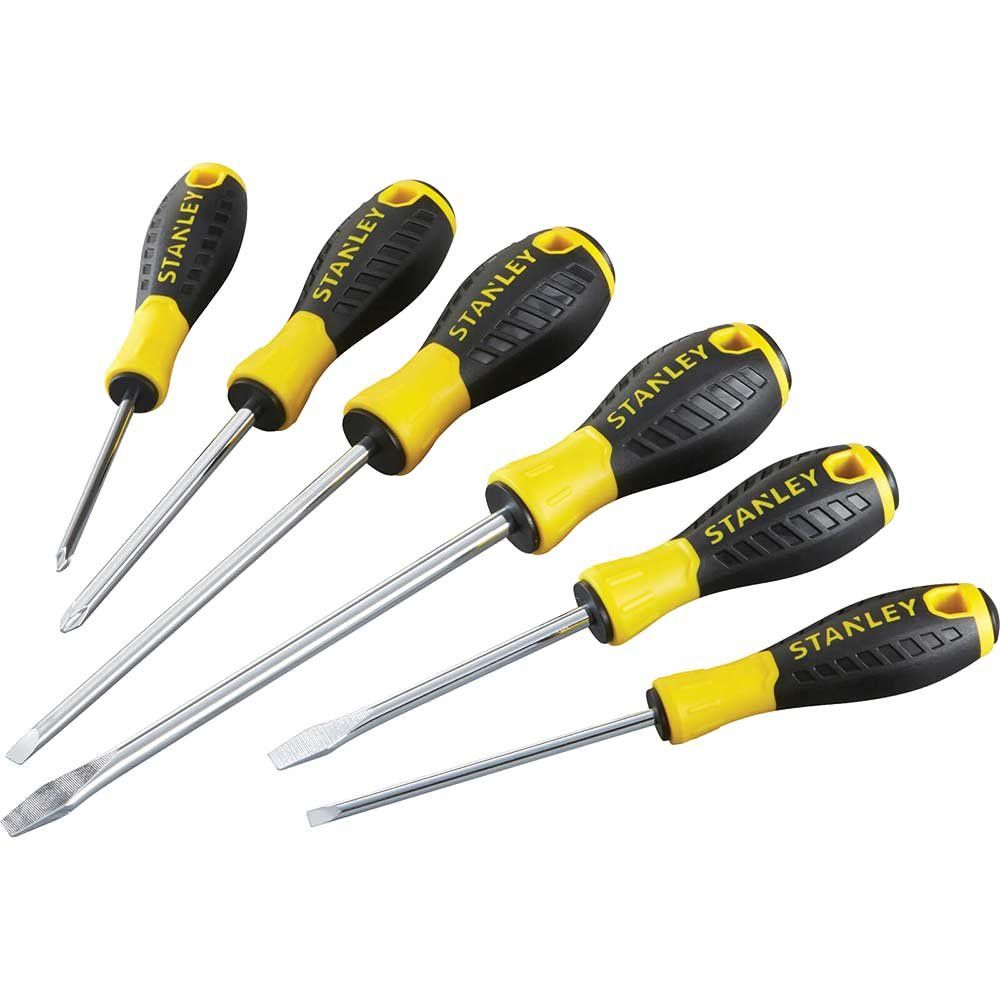 Stanley 6 Piece Essential Phillips and Slotted Screwdriver Set - Image 1