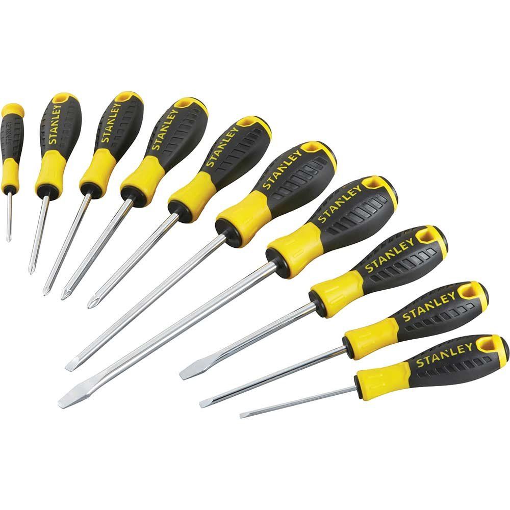 Stanley 10 Piece Essential Mixed Screwdriver Set - Image 1