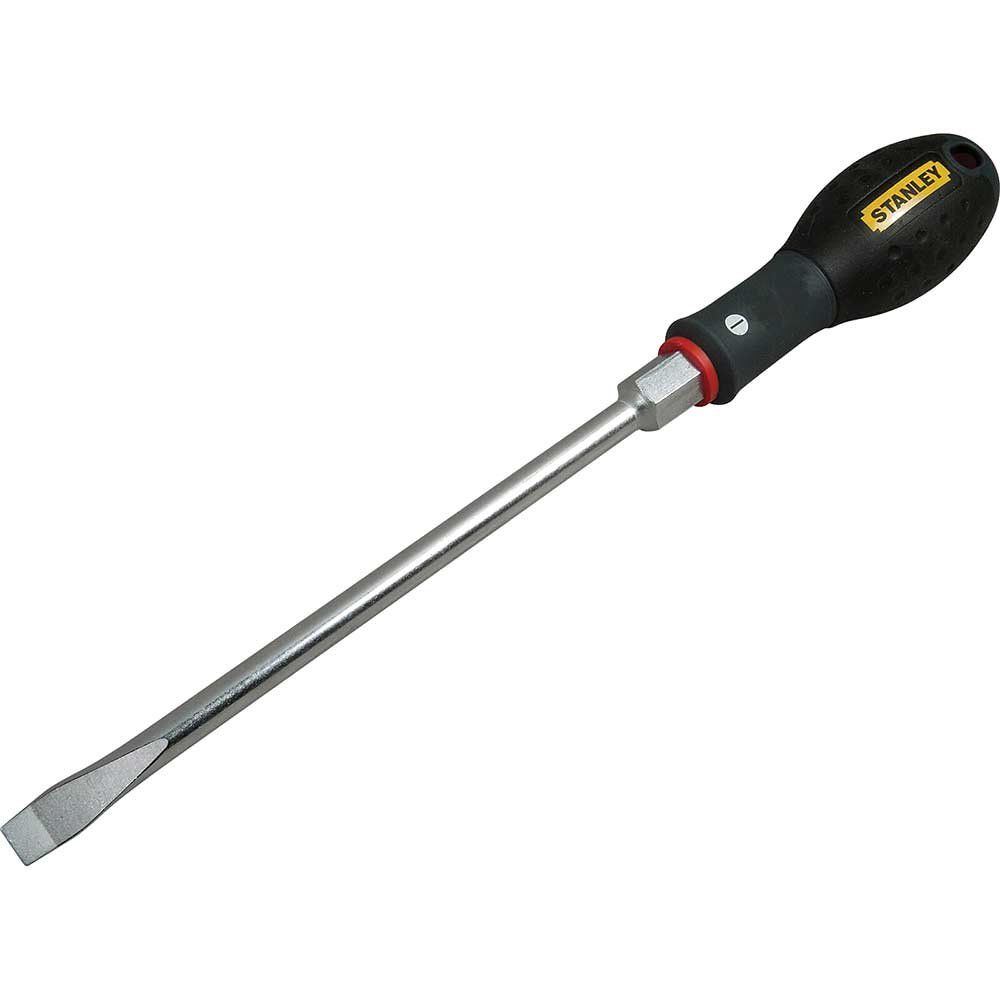 Stanley Fatmax Flared Slotted Bolster Scewdriver 6.5mm 150mm - Image 1