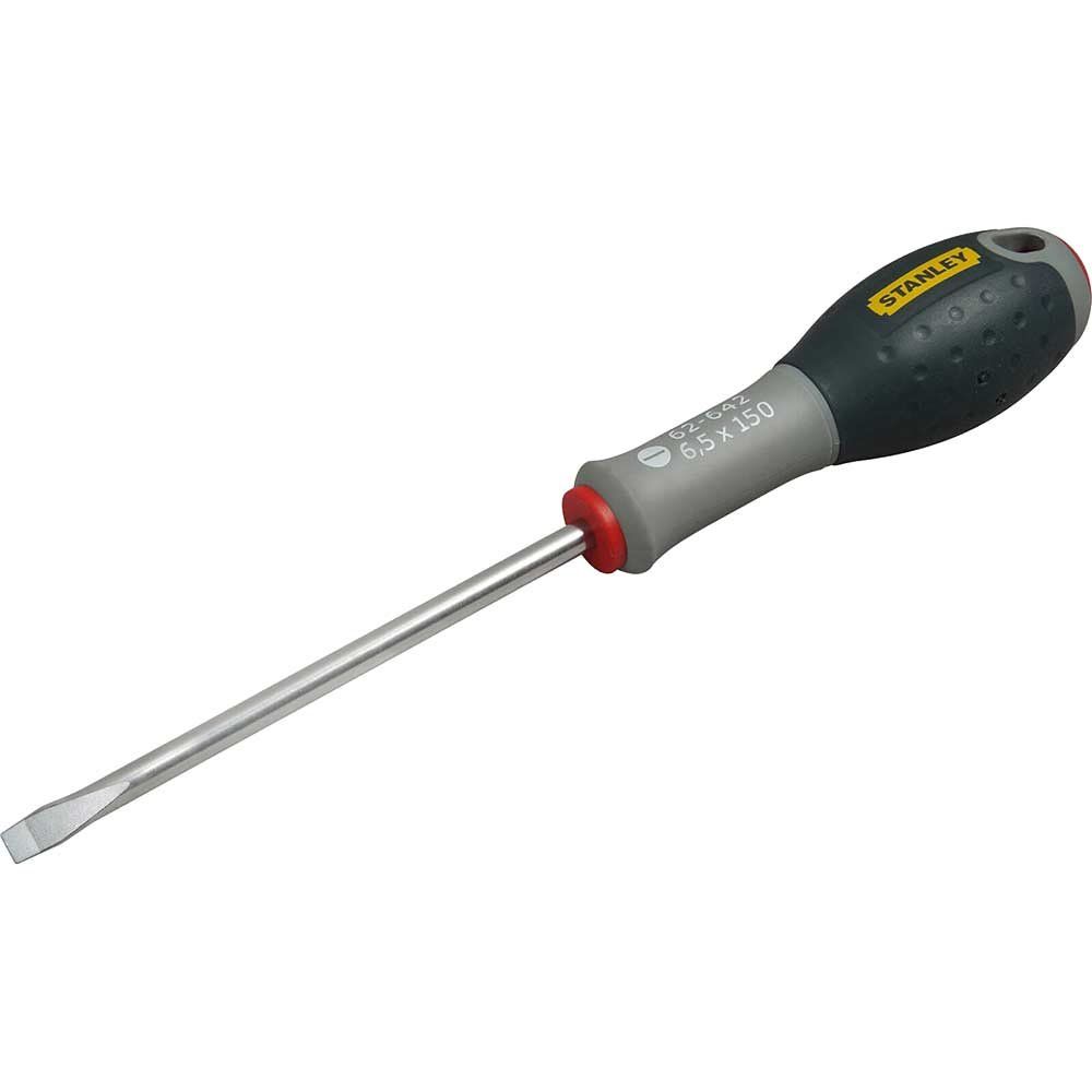 Stanley FatMax Stainless Steel Flared Slotted Screwdriver 6.5mm 150mm - Image 1