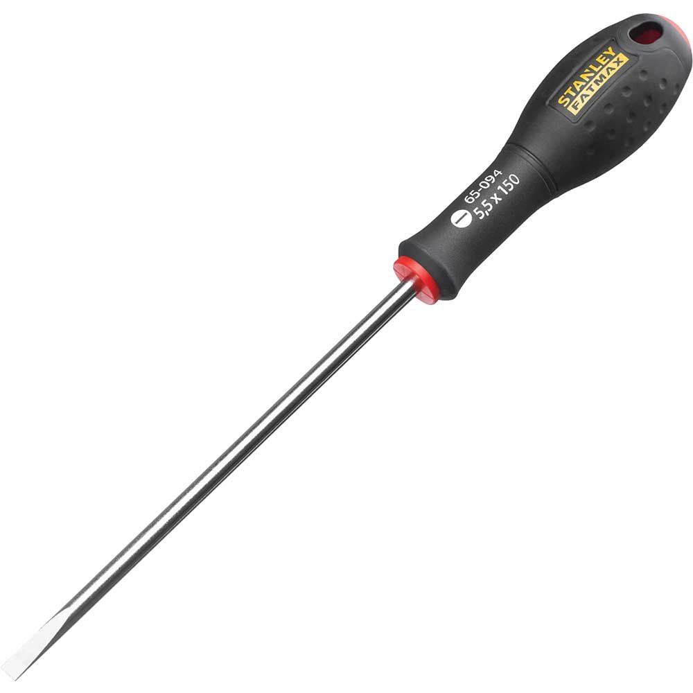 Stanley FatMax Parallel Slotted Screwdriver 5.5mm 150mm - Image 1